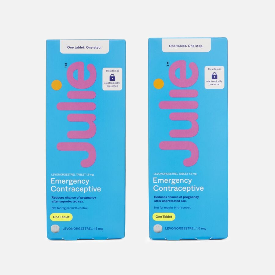 JulieCare Emergency Contraceptive, 2-pack, , large image number 0