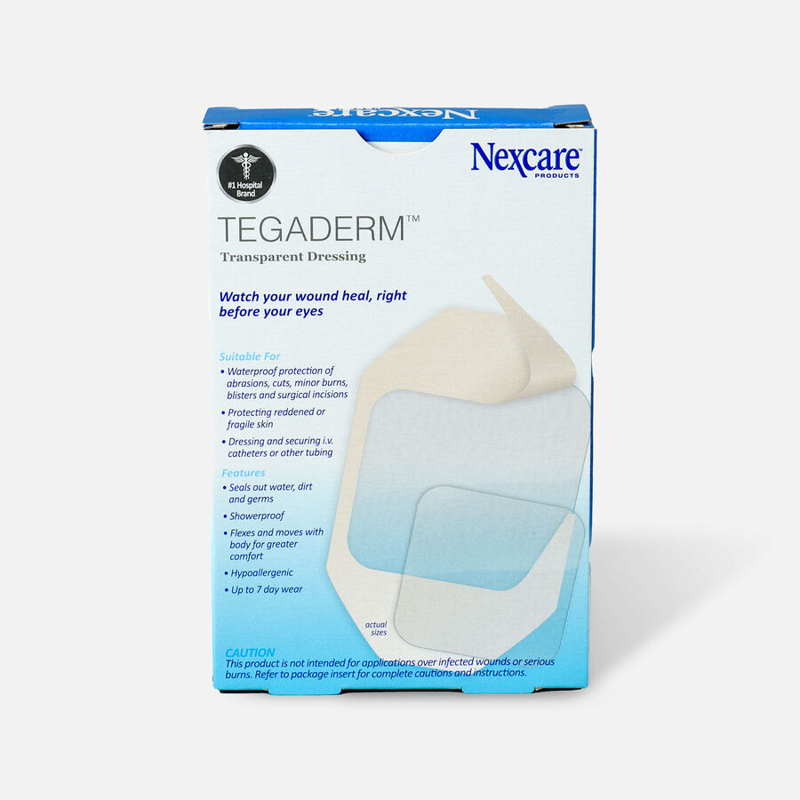Nexcare Tegaderm Waterproof Transparent Dressing Assorted Pack - 10 ct., , large image number 1