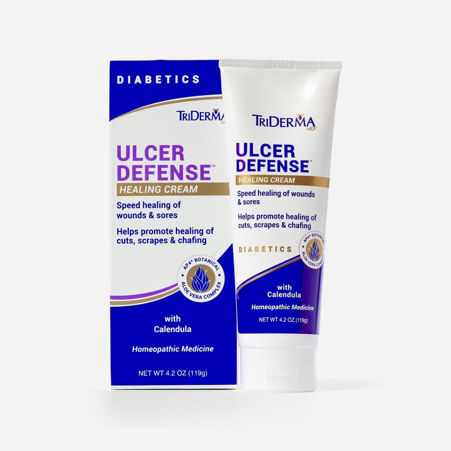 TriDerma Diabetics Ulcer Defense™ Healing Cream, 4.2 oz. Tube, , large image number 1
