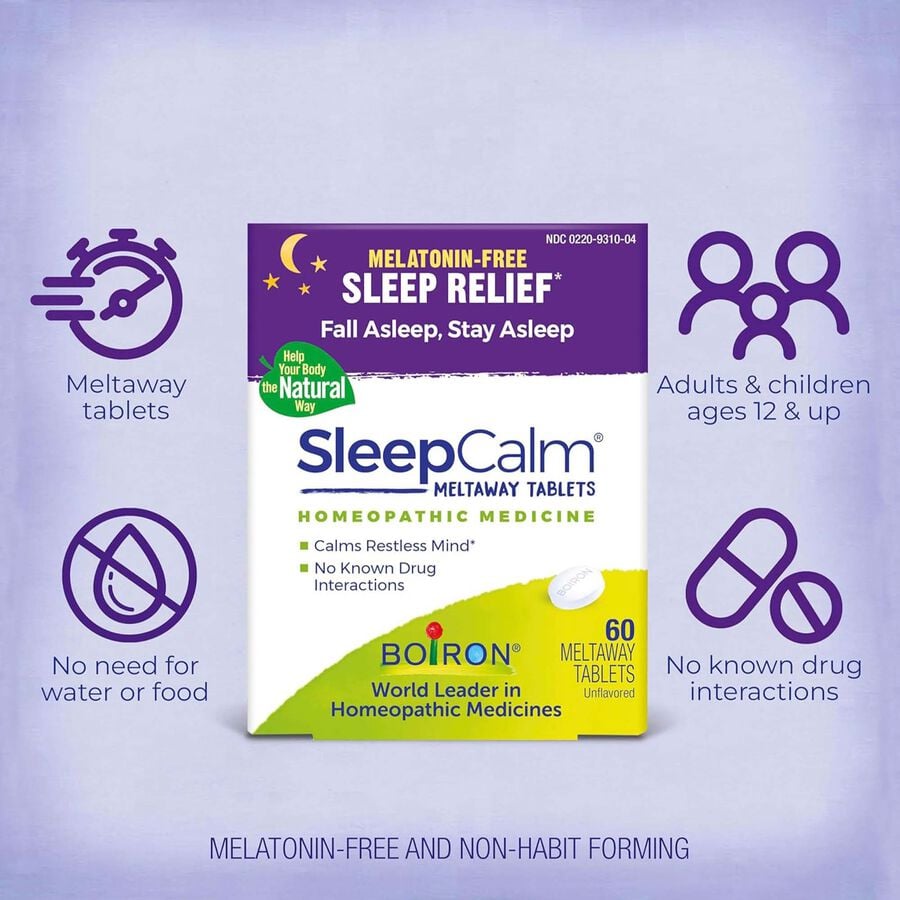 SleepCalm® Meltaway Tablets Homeopathic Medicine, 60 ct., , large image number 1