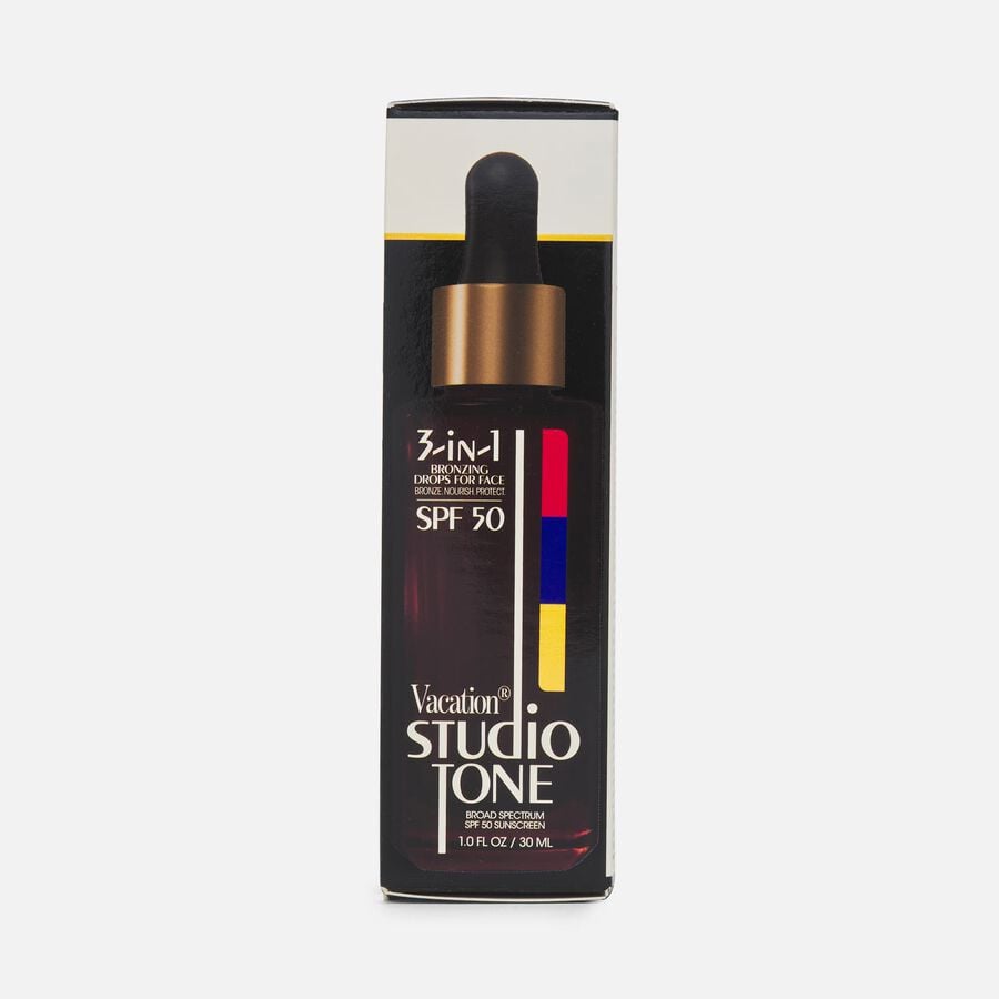 Vacation Studio Tone SPF 50 Bronzing Drops for Face, 1 oz., , large image number 4