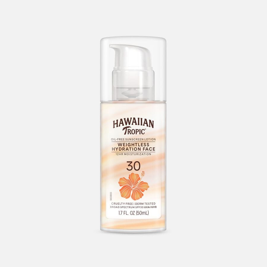 Hawaiian Tropic Silk Hydration Weightless Oil-Free Face Sunscreen SPF 30, 1.7 oz., , large image number 0