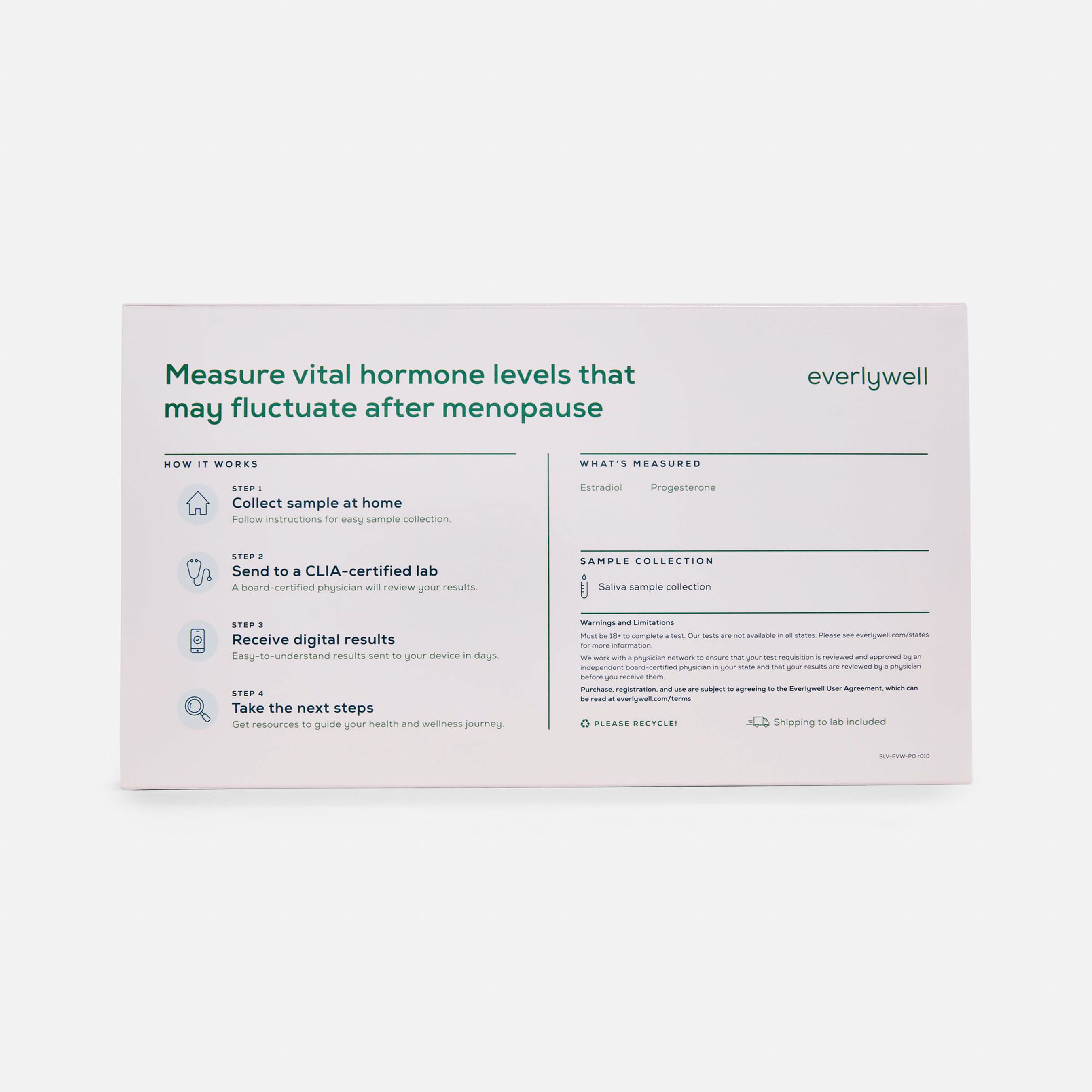 HSA Eligible Everlywell Postmenopause Test HSA Eligible