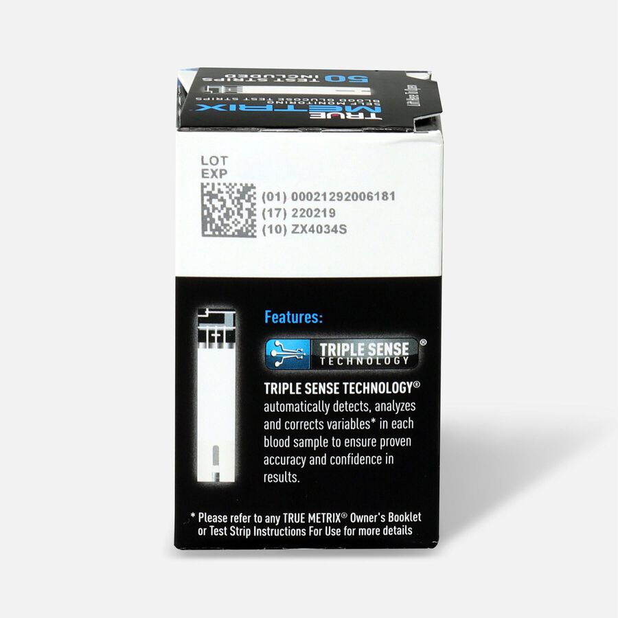 TRUE Metrix Blood Glucose Test Strips, 50 ct., , large image number 1