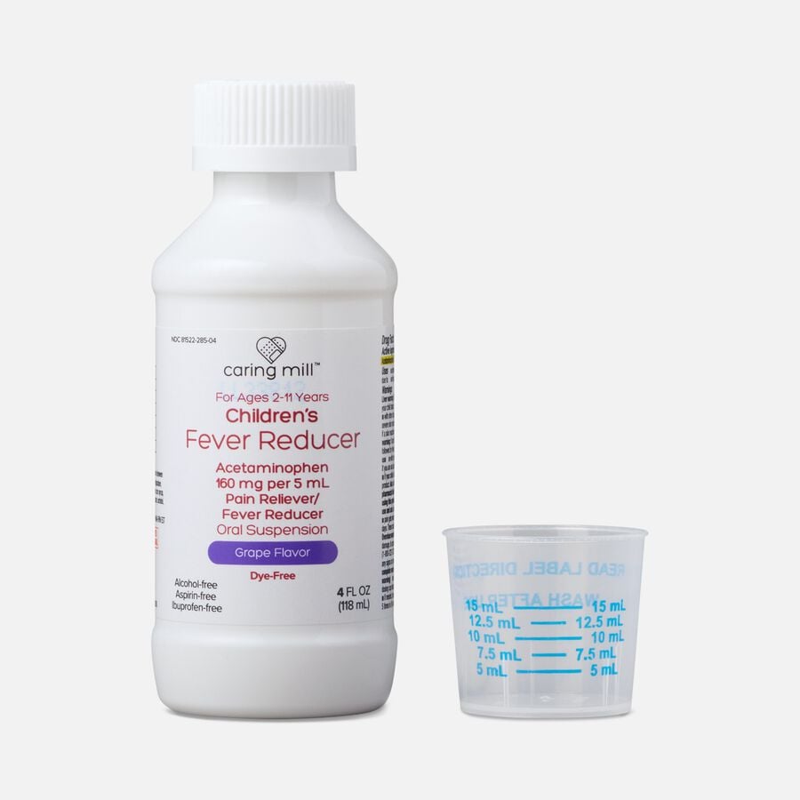 Caring Mill&trade; Children&rsquo;s Acetaminophen Pain Reliever/Fever Reducer Liquid, Grape, 4 fl oz., , large image number 2