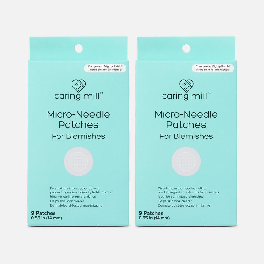 Caring Mill&trade; Micro-Needle 2-in-1 Salicylic Hydrocolloid Patches, 9 ct. (2-Pack), , large image number 0