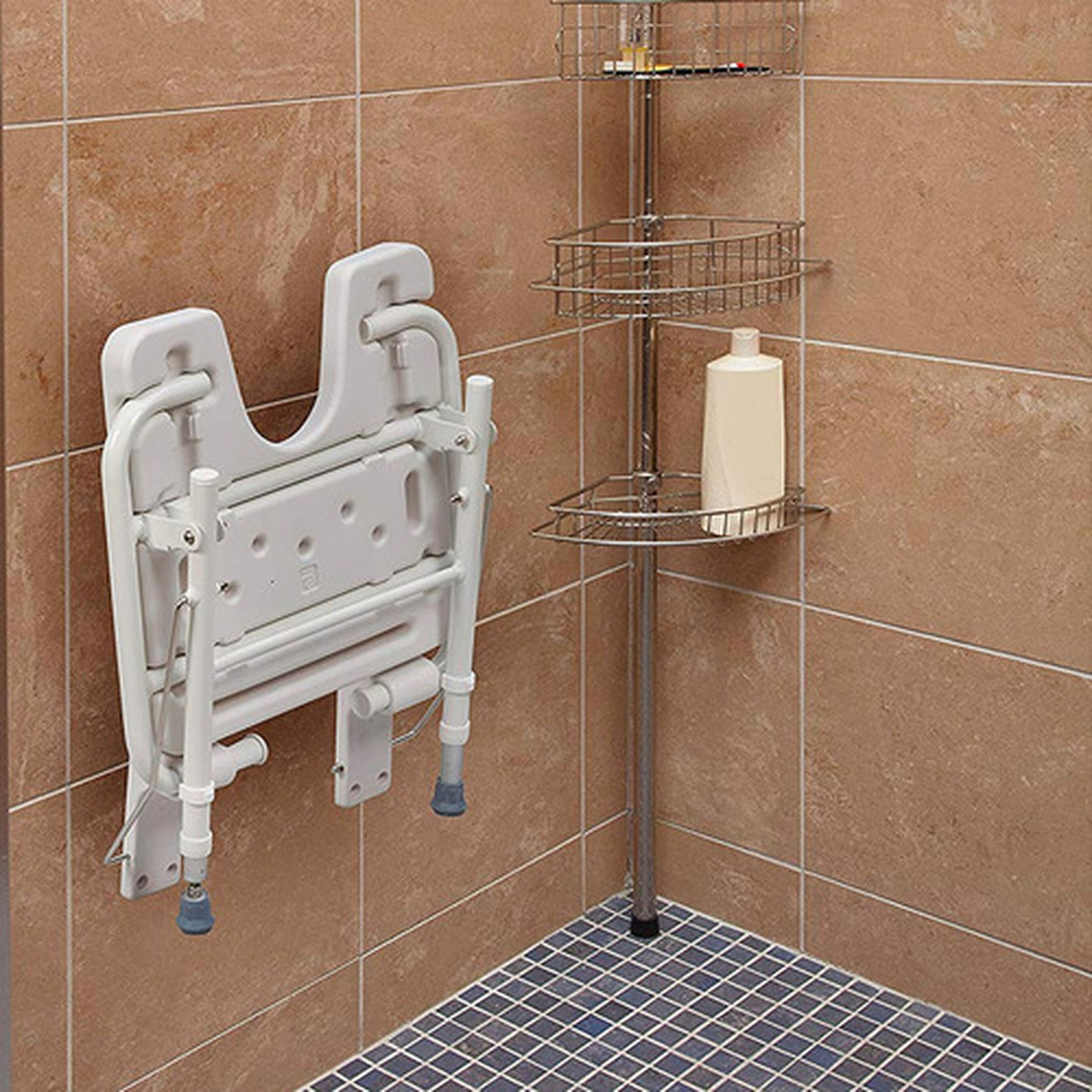 Healthsmart® Wall Mount Fold Away Shower Seat Bench