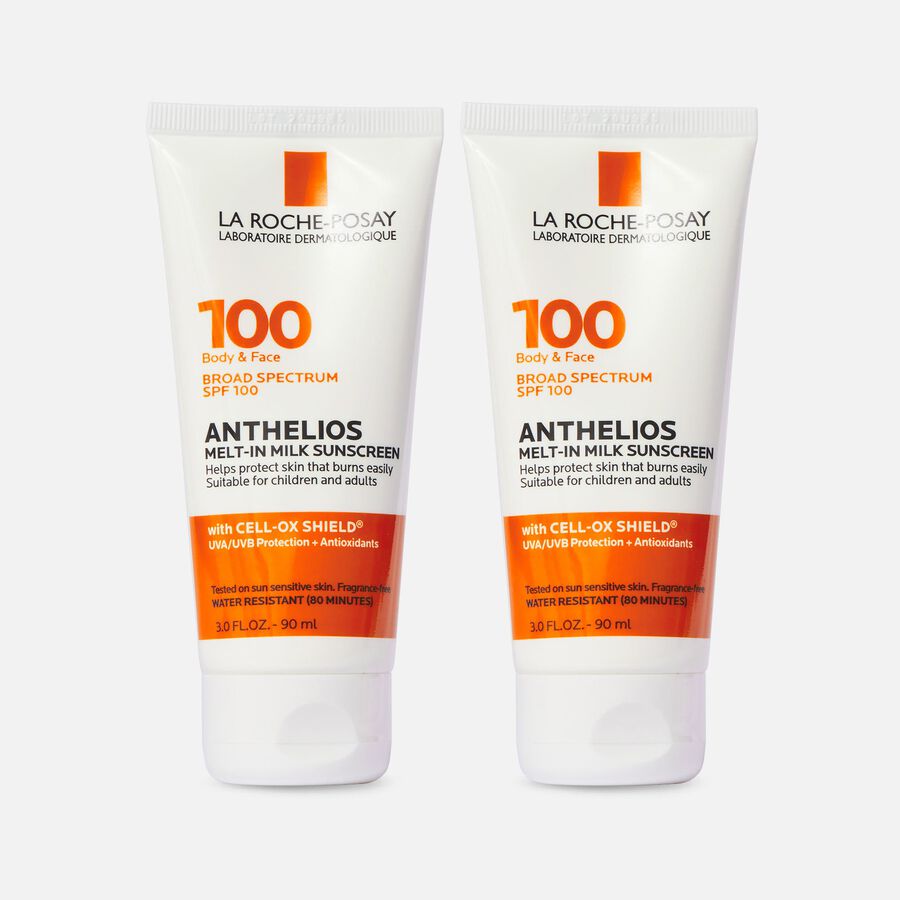 La Roche-Posay Anthelios Melt-In Milk Sunscreen for Face & Body SPF 100, 3 fl oz. (2-Pack), , large image number 0