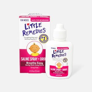 Little Remedies For Noses Saline Spray, .5 oz.