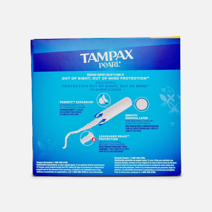 Tampax Pearl Tampons, Regular, 36 ct., , large image number 1