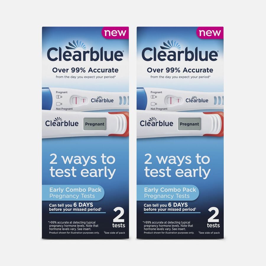 Clearblue Early Detection Pregnancy Test Combo Pack (2-Pack), , large image number 0
