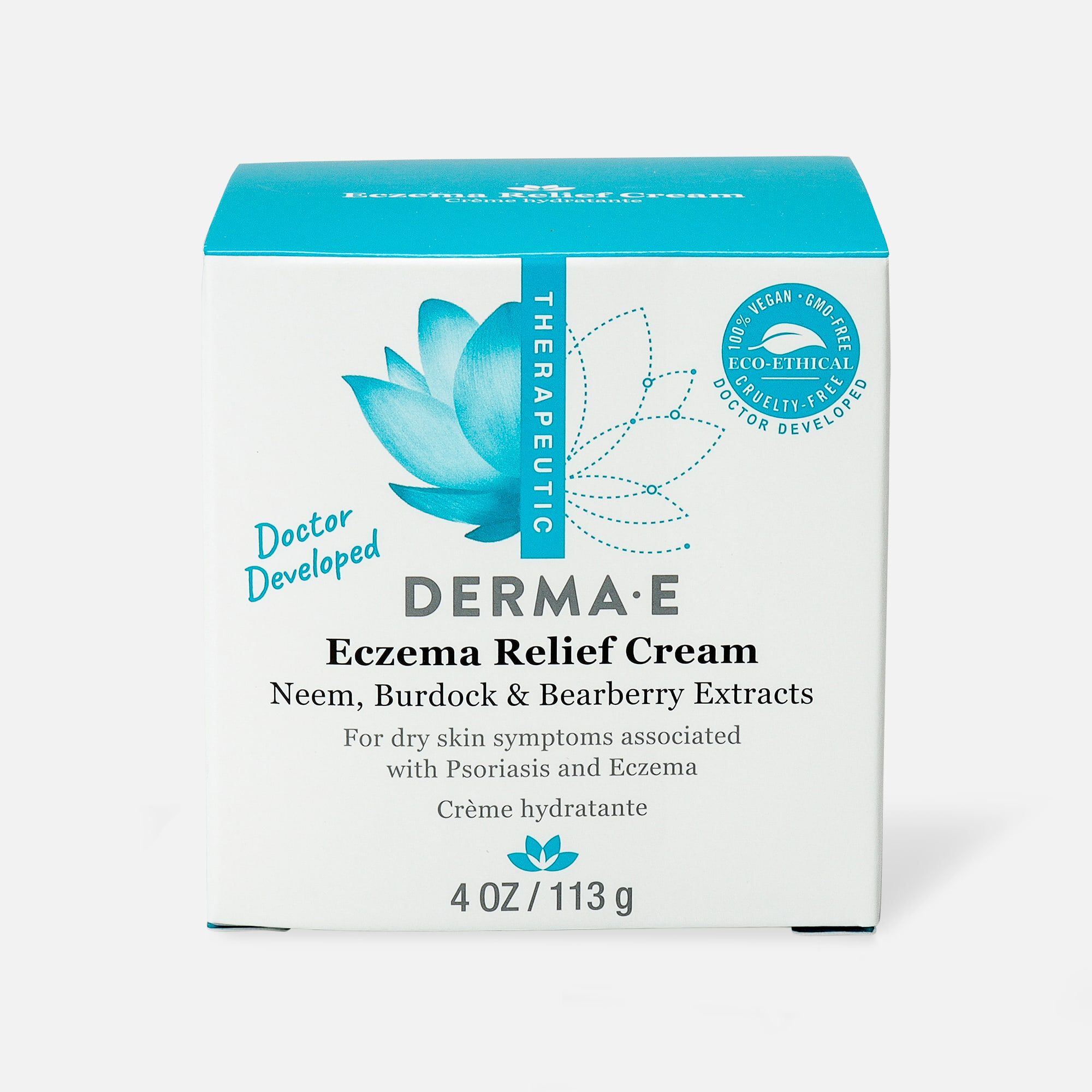 Derma E Eczema Relief Cream, 4 oz. by Derma-E | HSA Store