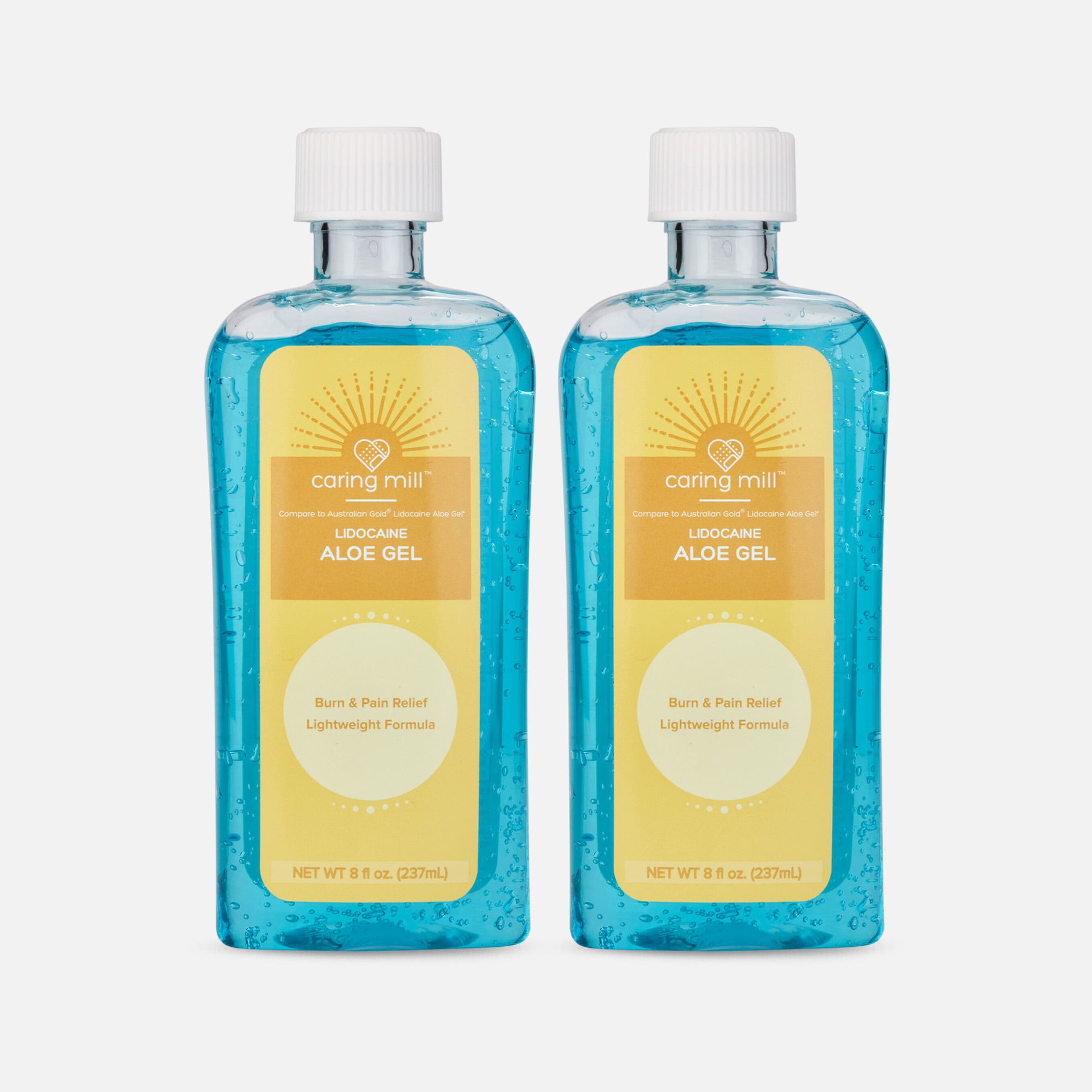 HSA Eligible Caring Mill® Aftersun Cooling Gel With Lidocaine Aloe Vera