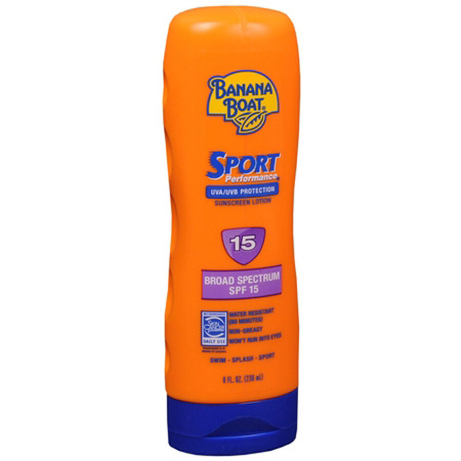 Banana Boat Sport Performance Sunscreen Lotion SPF 15, 8 oz