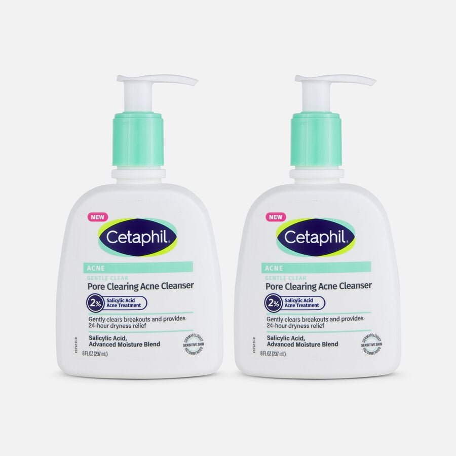 Cetaphil Gentle Clear Pore Clearing Acne Cleanser, 8 oz. (2-Pack), , large image number 0