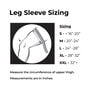 Reparel Leg Sleeve, Black, L, , large image number 4