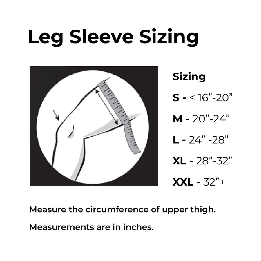 Reparel Leg Sleeve, Black, L, , large image number 4