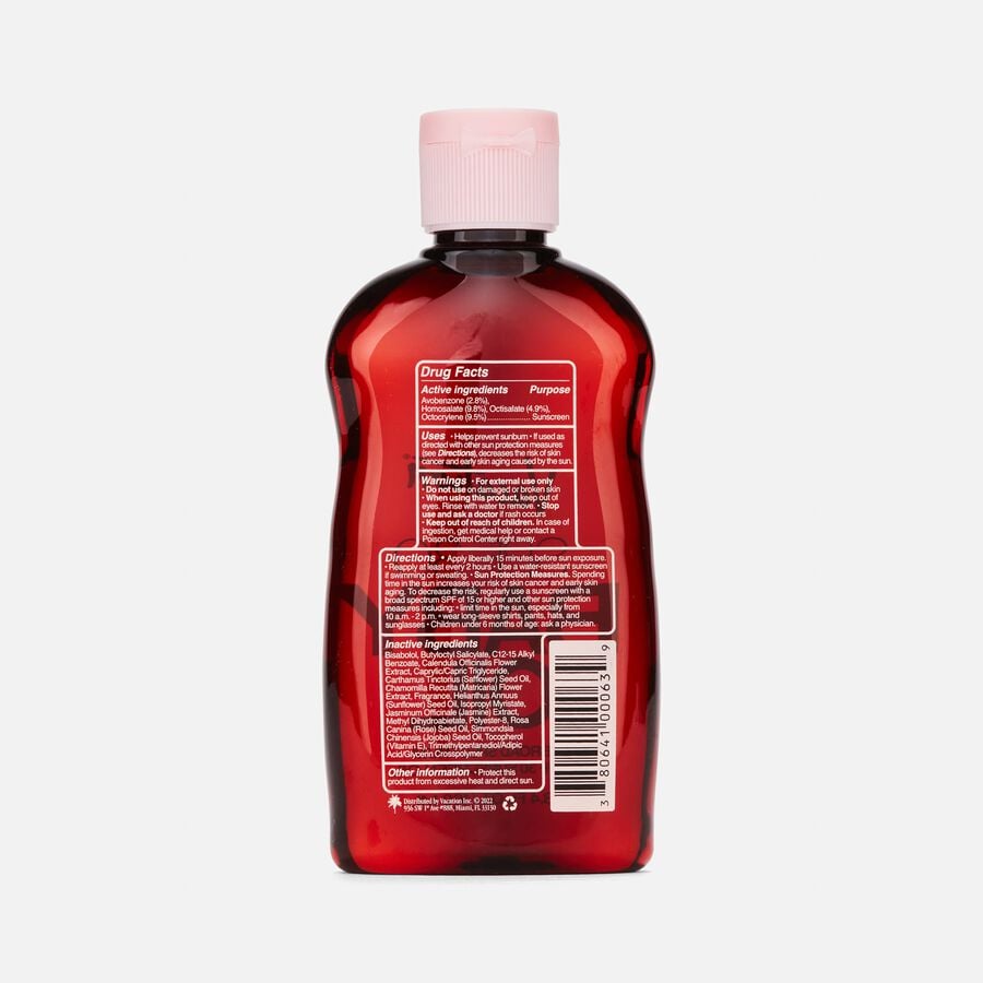 Vacation Baby Oil, SPF 30, 3.4 oz., , large image number 1