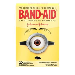 BandAid Adhesive Assorted Bandages Minions 20 ct