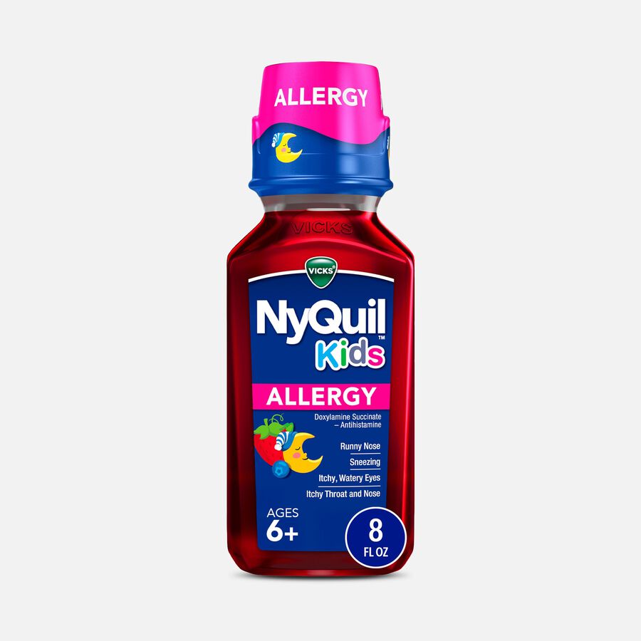 NyQuil Kids Allergy Solution, Berry, 8 fl oz., , large image number 0