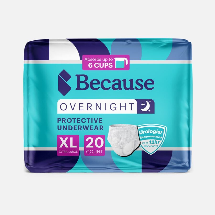 Because Overnight Plus Bladder Control Underwear, , large image number 2