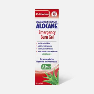 Alocane Maximum Strength Emergency Burn Gel, 2.5 oz.