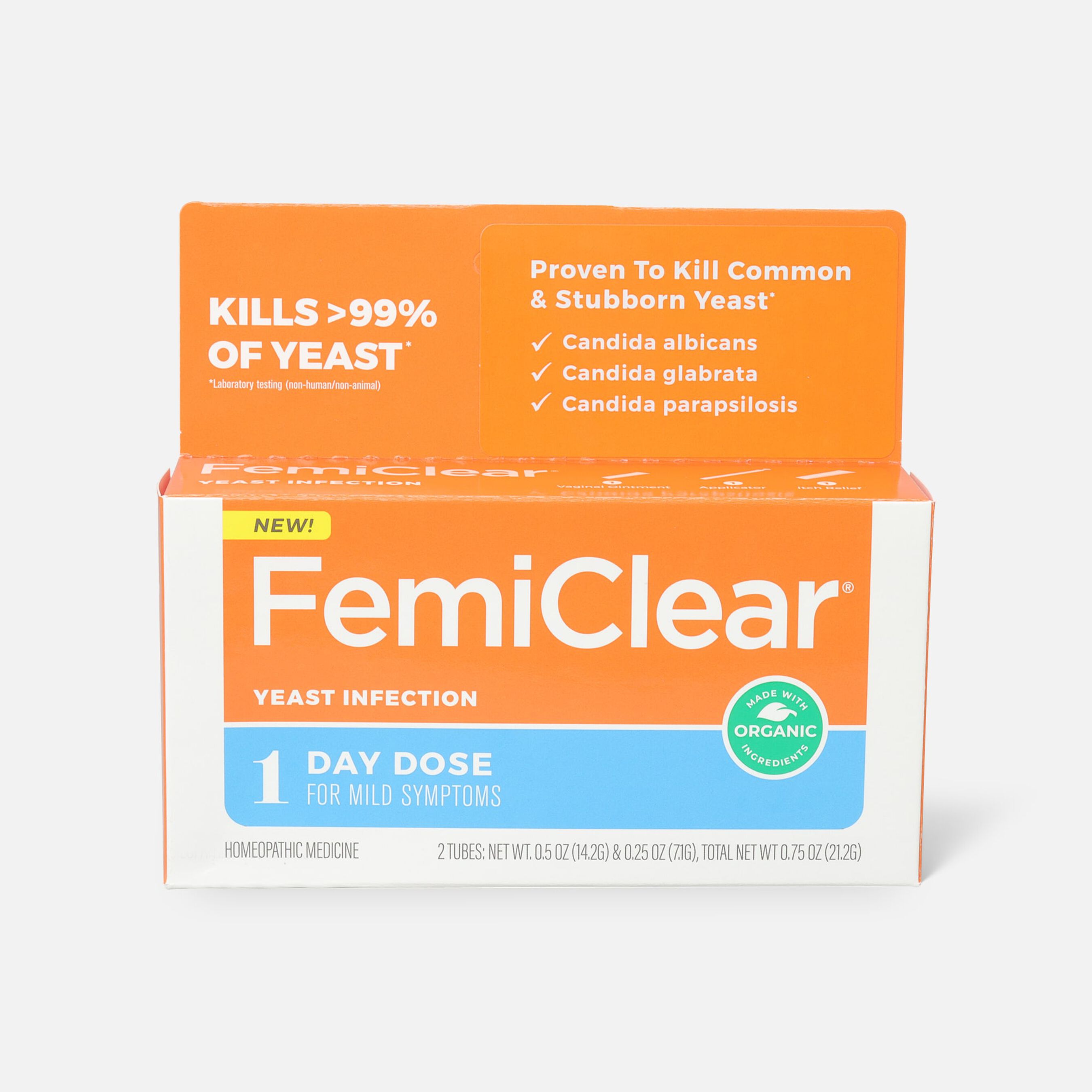 FemiClear 1 Day Yeast Infection Treatment, .75 oz.
