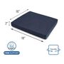 DMI Foam Seat Cushion for Wheelchair or Chair, Navy, , large image number 2