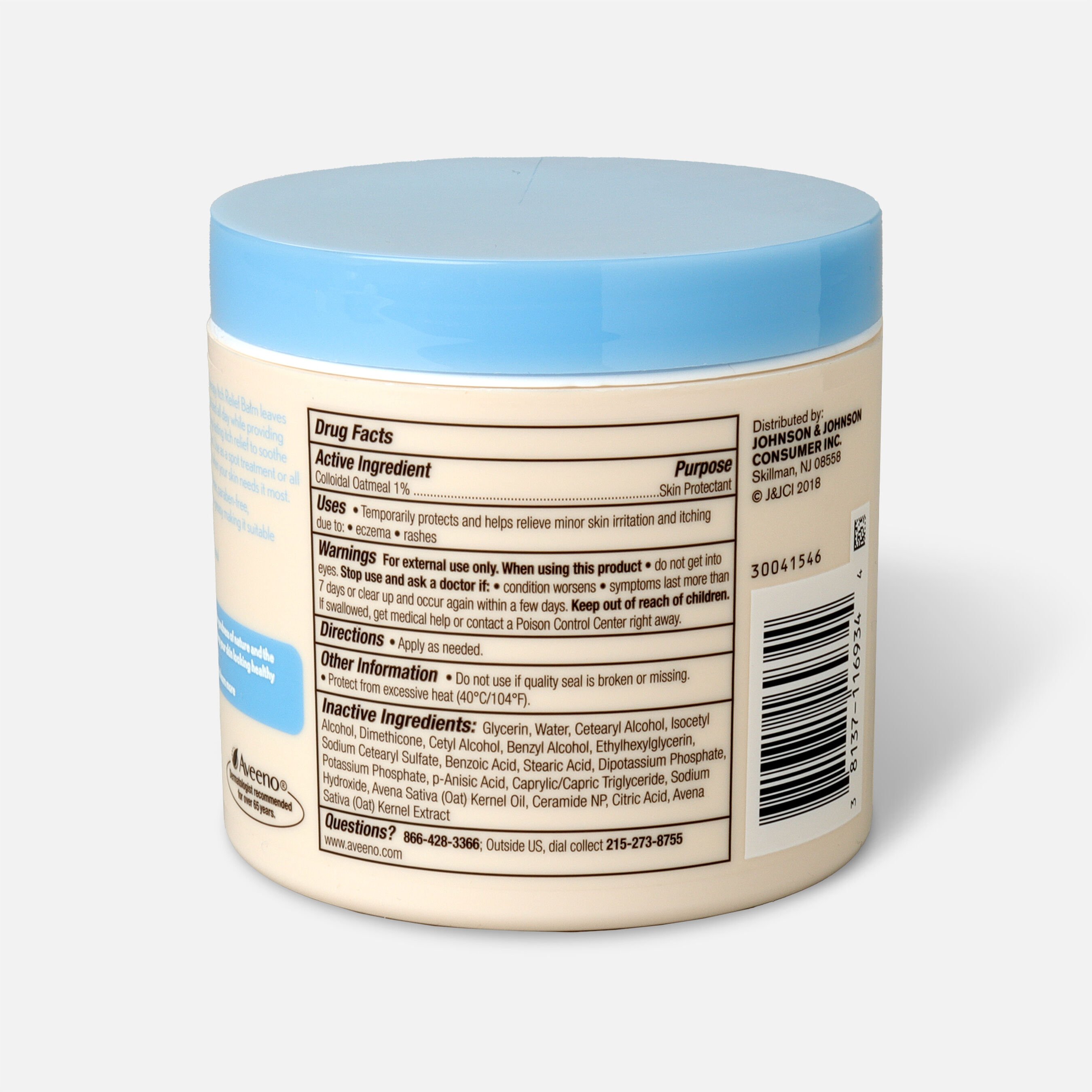 Aveeno Eczema Therapy Itch Relief Balm Jar, 11oz. Aveeno Eczema Therapy Itch Relief Balm Jar, 11oz.