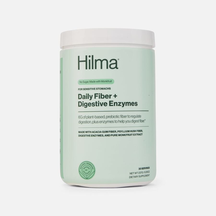 Hilma Daily Fiber Supplement + Digestive Enzymes, 10 oz., 30 servings, , large image number 0