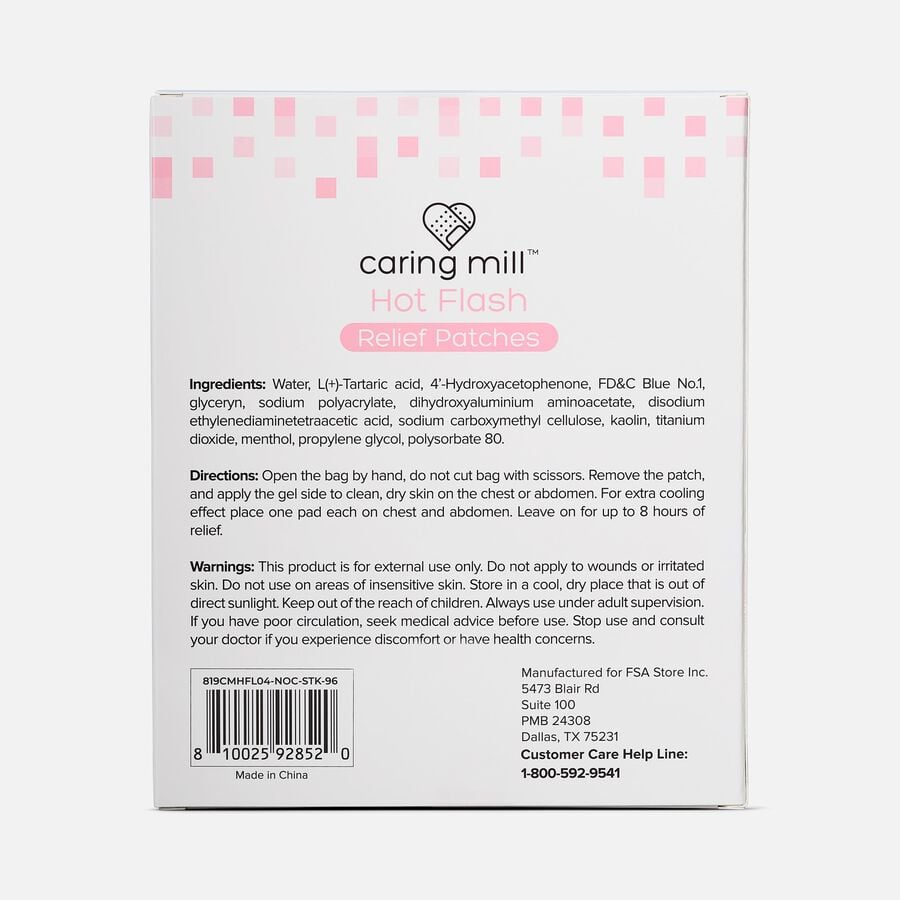 Caring Mill&trade; Hot Flash Relief Patch, 6 ct., , large image number 1