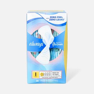 FSA Eligible  Always Ultra Thin Pads Size 1 Regular Absorbency Unscented  with Wings, 46 Count
