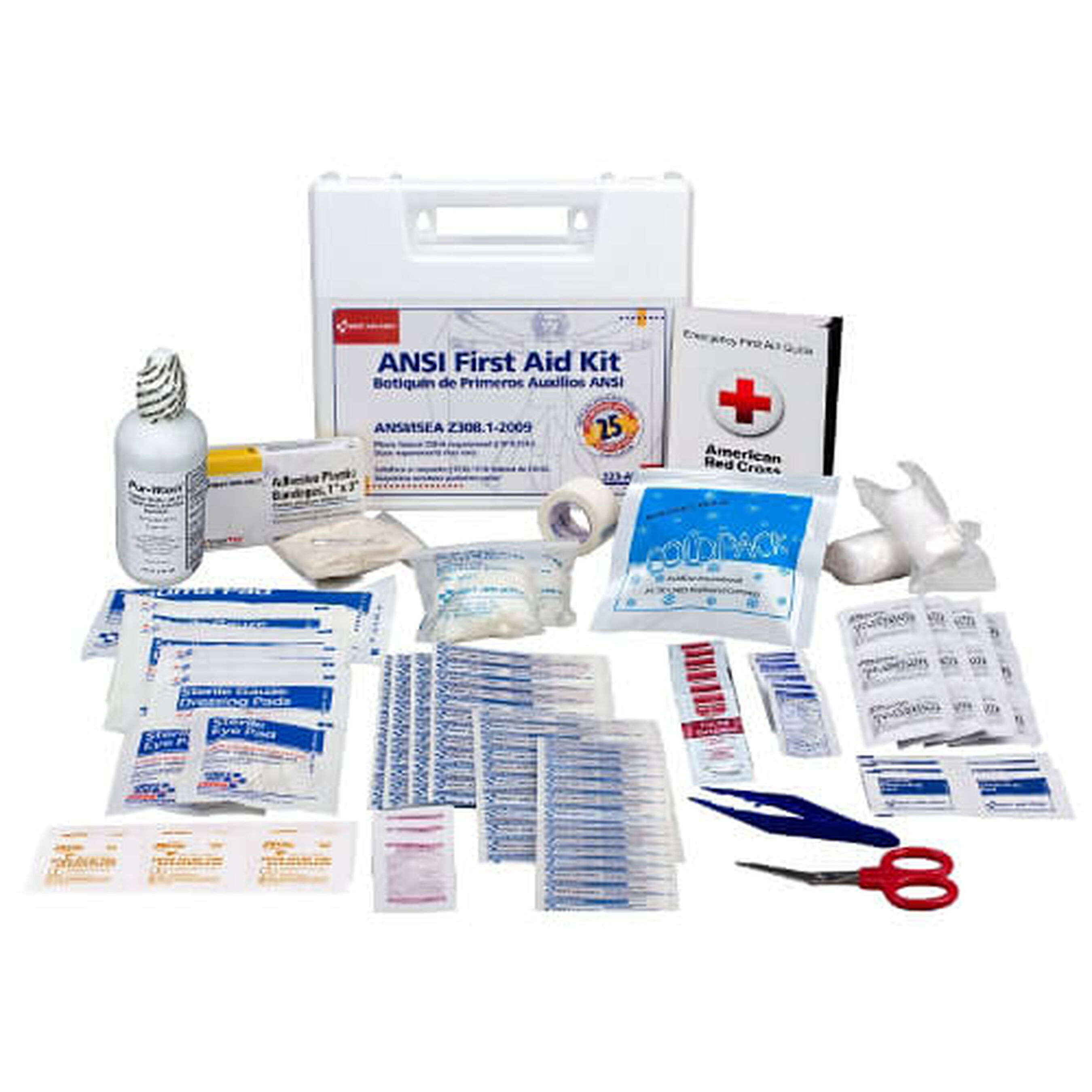 First Aid Only 25 Person First Aid Kit, 110 pcs