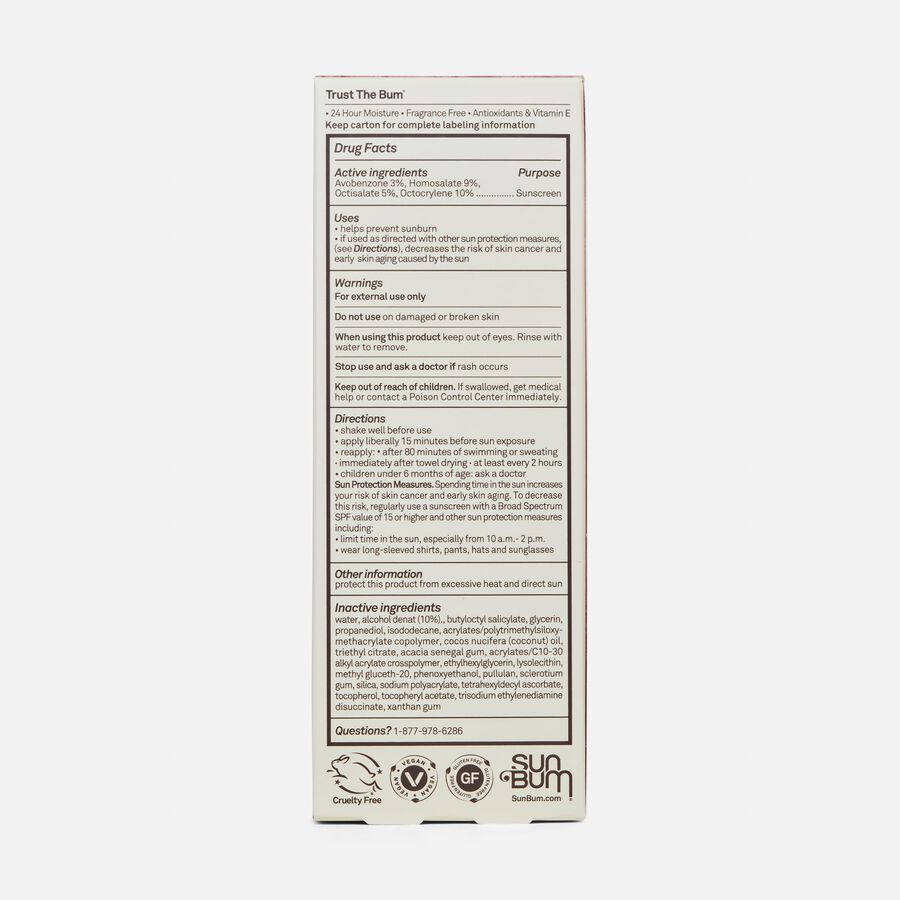 Sun Bum Daily Face Lotion, SPF 50, 1.7 oz., , large image number 1