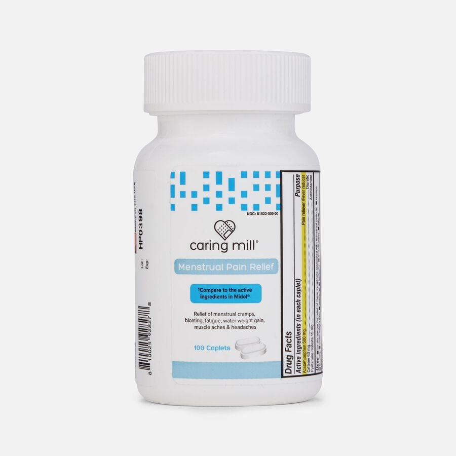 Caring Mill™ Menstrual Pain Relief Caplets, 100 ct., , large image number 0