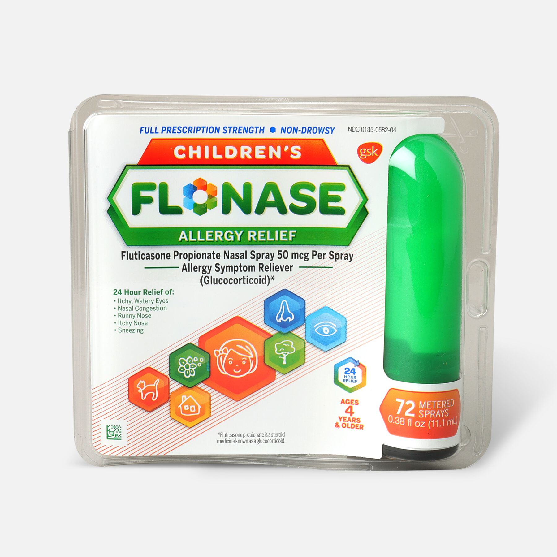 Flonase Children's Allergy Relief Nasal Spray, 72 ct
