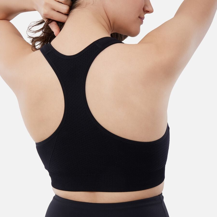 Ingrid + Isabel Basics Seamless Maternity + Nursing Sport Bra, Black, Size S, , large image number 2