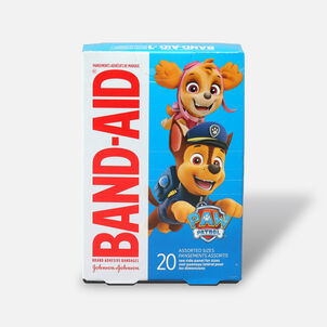 Band-Aid Adhesive Bandages, Nickelodeon Paw Patrol, Assorted Sizes, 20 ct.