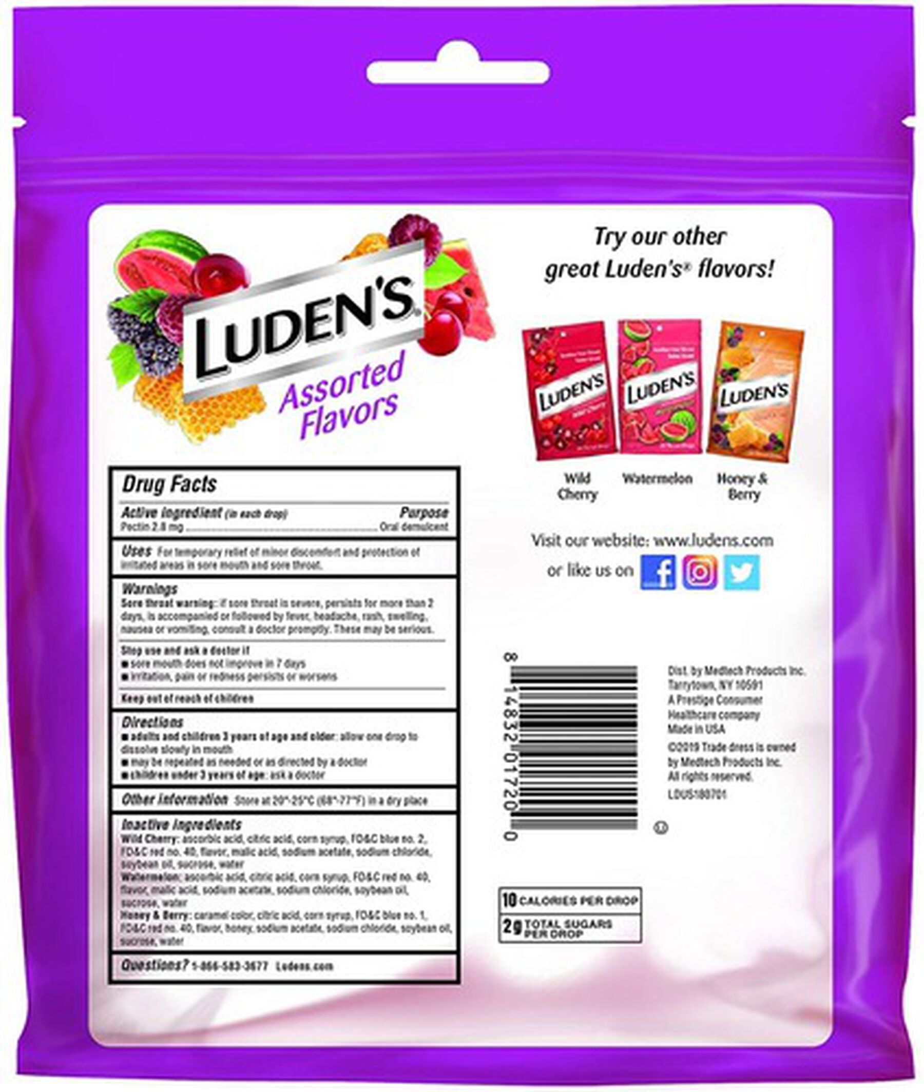 Luden's Assorted Flavors Throat Drops, 90 ct.