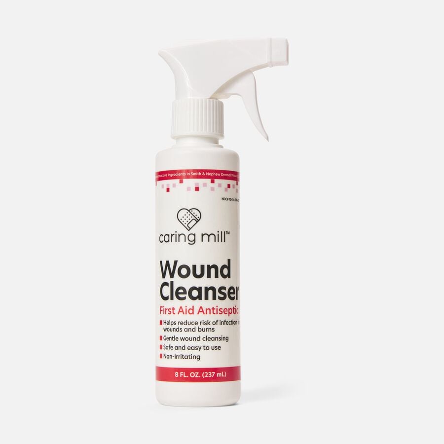 Caring Mill™ Antibacterial Wound Wash 8 oz., , large image number 0