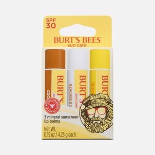 Burt&rsquo;s Bees Sun Care Island Getaway Lip Balm SPF 30, 3-Pack, 0.15 oz.