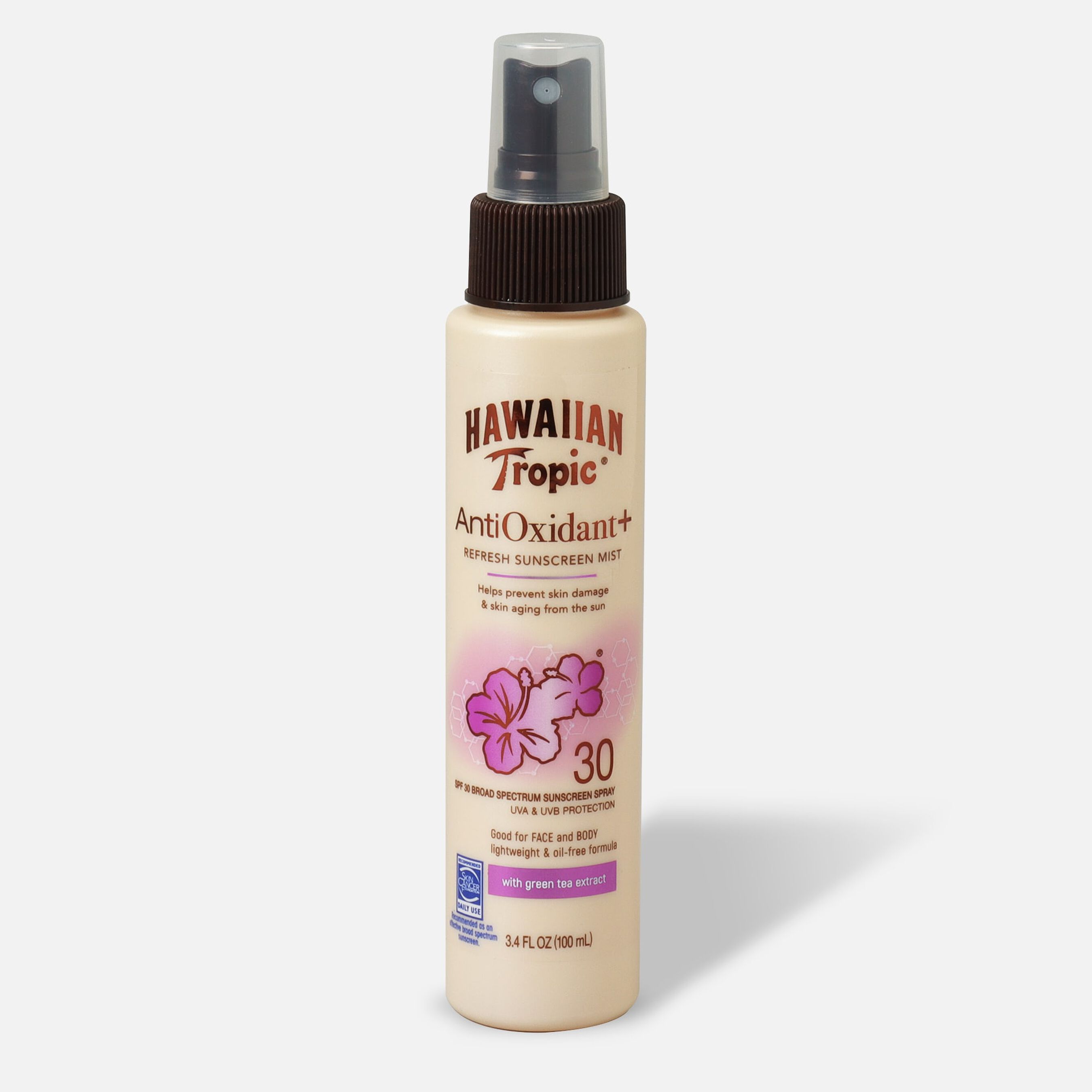 Hawaiian Tropic Antioxidant+ Sunscreen Mist SPF 30, 3.4oz.