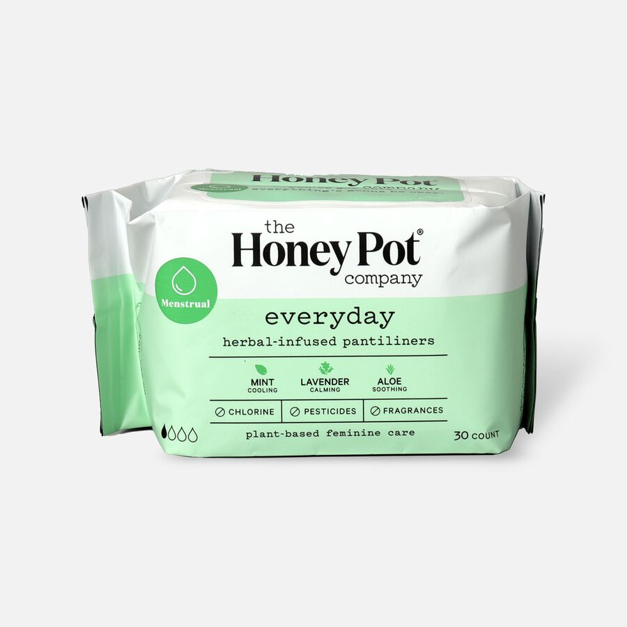 The Honey Pot Everyday Herbal Pantiliners, 30ct