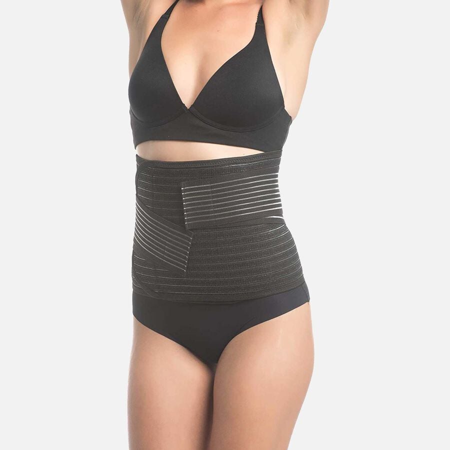Shrinkx Belly Postpartum Belly Wrap with Bamboo Charcoal Fiber, Black, , large image number 1