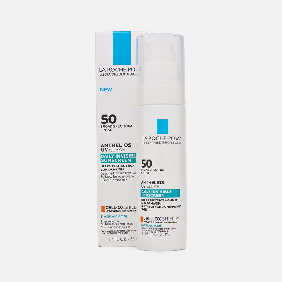 La Roche-Posay Anthelios UV Clear Daily Invisible Sunscreen, SPF 50, 1.7 fl oz., , large image number 0