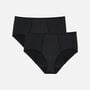 Proof Overnight High-Rise Brief Period Underwear, 2 Pack, Black, , large image number 0