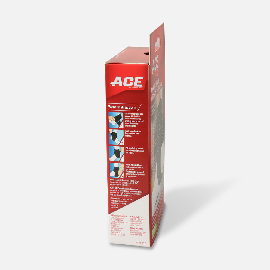 Ace Ankle Brace with Side Stabilizers, One Size, , large image number 3