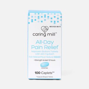 Caring Mill™ All-Day Pain Relief Naproxen Sodium Caplets, 100 ct.