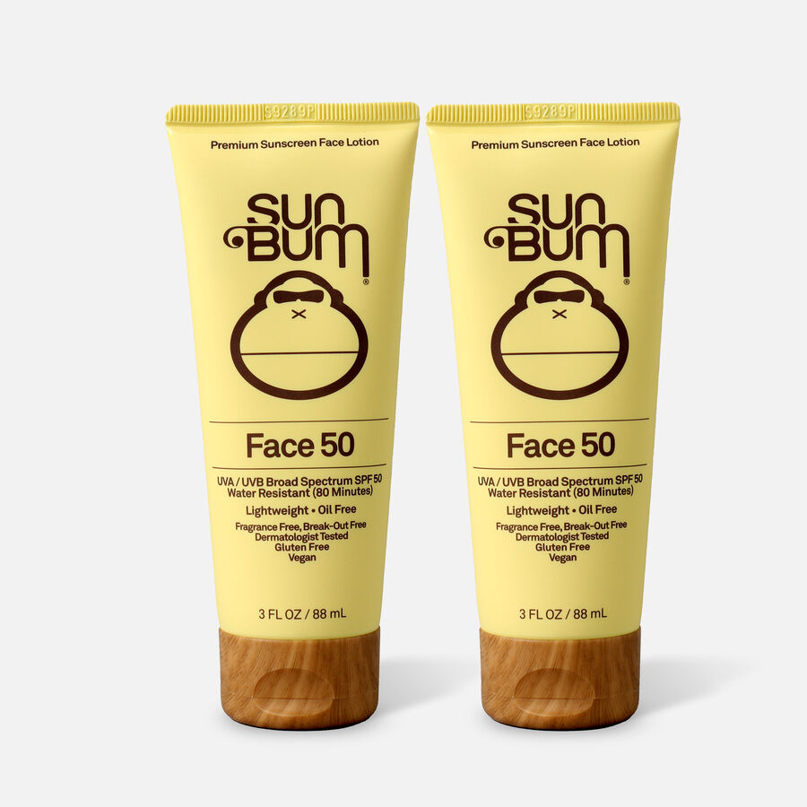 Sun Bum SPF 50 Face Sunscreen Lotion, 3 oz. (2-Pack), , large image number 0