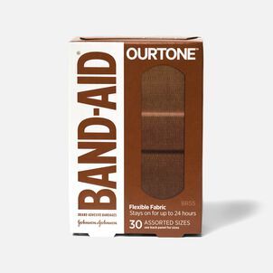 BandAid Ourtone Assorted Adhesive Bandages  BR55  30 ct